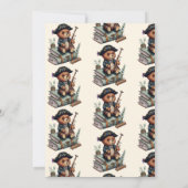 Pirate Beer thema verjaardagsfeestje Kaart (Achterkant)