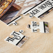Pirate Bench bij het strand Puzzel Legpuzzel (Zijkant)