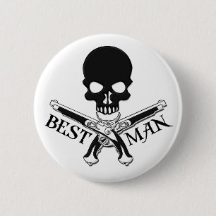 Pirate Best Man Button