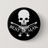 Pirate Best Man Button (Voorkant)