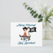 Pirate Big Brother Briefkaart (Staand voorkant)
