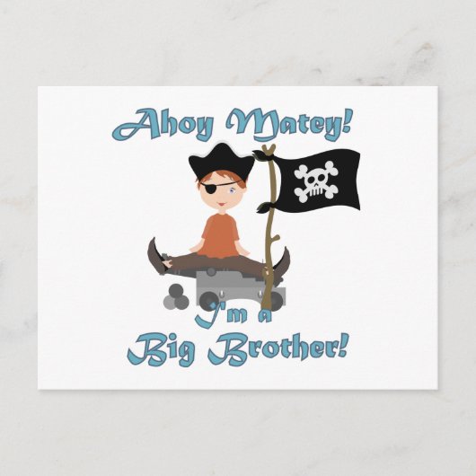 Pirate Big Brother Briefkaart (Voorkant)