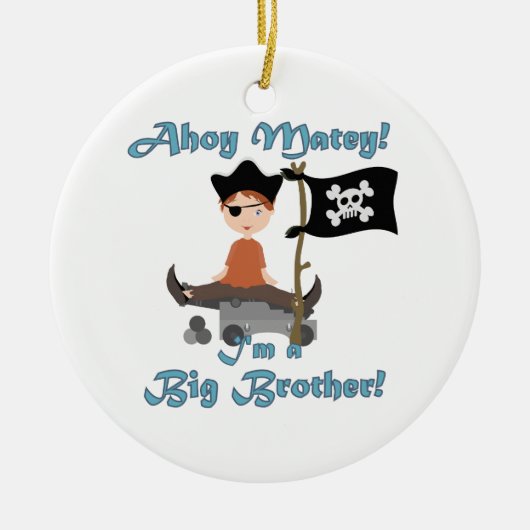 Pirate Big Brother Keramisch Ornament (Voorkant)