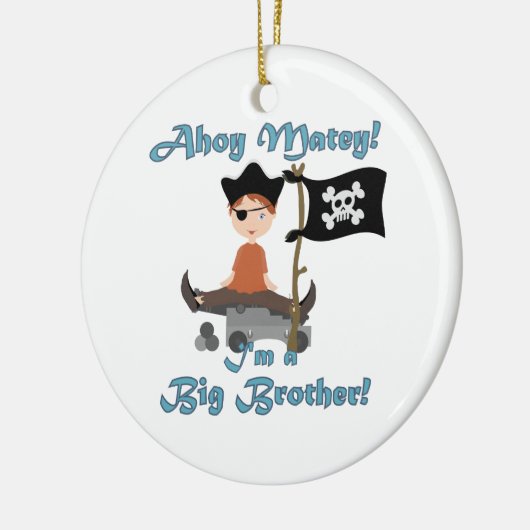 Pirate Big Brother Keramisch Ornament (Links)