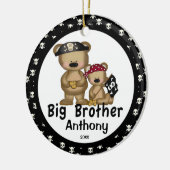 Pirate Big Brother kerstversiering Keramisch Ornament (Links)