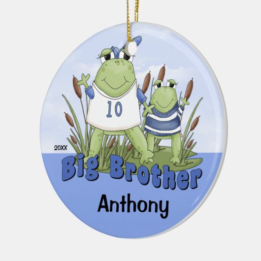 Pirate Big Brother kerstversiering Keramisch Ornament (Links)