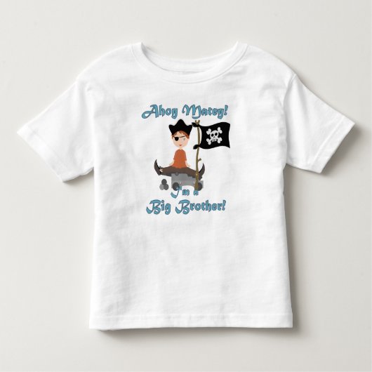 Pirate Big Brother Kinder Shirts (Voorkant)