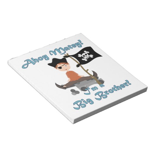 Pirate Big Brother Notitieblok (Schuin)