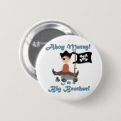 Pirate Big Brother Ronde Button 5,7 Cm (Voorkant /achterkant)