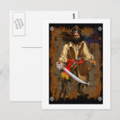 Pirate-Big en Bad Briefkaart (Voorkant / Achterkant)