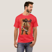 *Pirate-Big en Slecht met kaart T-shirt (Voorkant volledig)