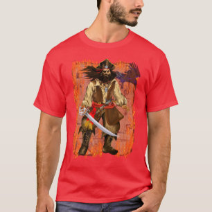 *Pirate-Big en Slecht met kaart T-shirt