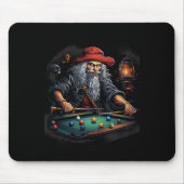 Pirate Biljart Pool Player Buccaneer Sports Muismat (Voorkant)