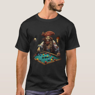 Pirate Biljart Pool Speler Buccaneer Sports 1 T-shirt