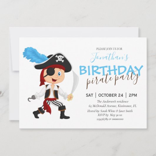 Pirate Birthday Adventure Aankondiging (Voorkant)