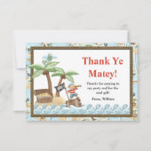 Pirate Birthday - Bedankt voor je creditcard (Voorkant)