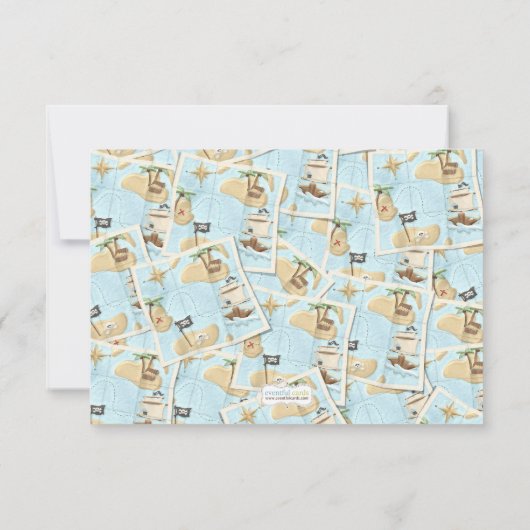 Pirate Birthday - Bedankt voor je creditcard (Achterkant)