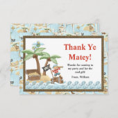 Pirate Birthday - Bedankt voor je creditcard (Voorkant / Achterkant)