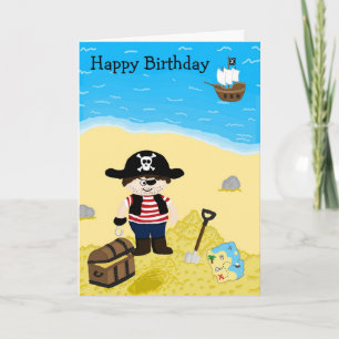 Pirate Birthday Card Kaart