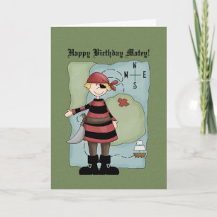 Pirate Birthday Card Kaart