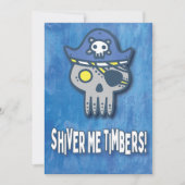 Pirate Birthday First Birthday Kaart (Voorkant)