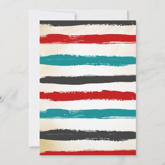 Pirate Birthday Invitation Ahoy Pirate Party Bash Kaart (Achterkant)