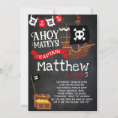 Pirate Birthday Invitation Kaart (Voorkant)