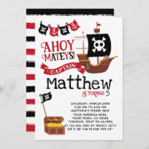 Pirate Birthday Invitation
