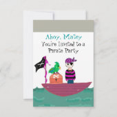 Pirate Birthday Invitation Kaart (Voorkant)