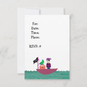 Pirate Birthday Invitation Kaart (Achterkant)