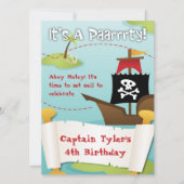 Pirate Birthday Invitation Kaart (Voorkant)