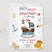 Pirate Birthday Invitation Kaart (Voorkant)