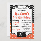 Pirate Birthday Invitation Kaart (Voorkant)