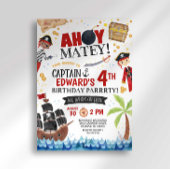 Pirate Birthday Invitation Kaart