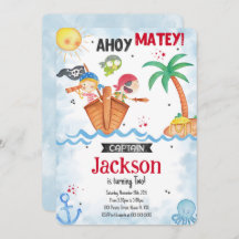 Pirate Birthday Invitation