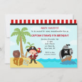 Pirate Birthday Invitations Kaart (Voorkant)