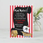 Pirate Birthday Invitations Kaart (Staand voorkant)