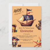 Pirate Birthday Invitations Kaart (Voorkant)