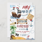 Pirate Birthday Kaart (Voorkant)