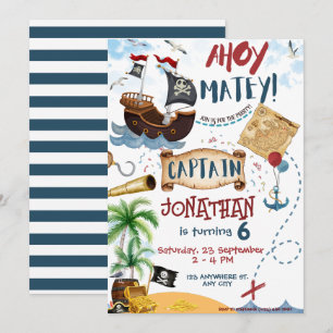 Pirate Birthday Kaart