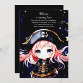 Pirate Birthday Kaart (Voorkant / Achterkant)