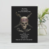 Pirate Birthday Kaart (Staand voorkant)