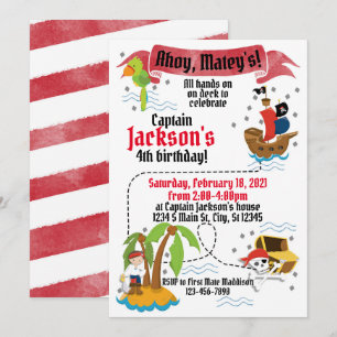 Pirate Birthday Kaart