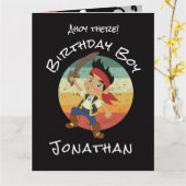 Pirate Birthday Kaart (Gele Bloem)