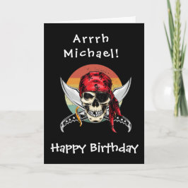 Pirate Birthday Kaart