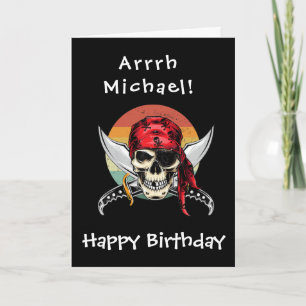 Pirate Birthday Kaart