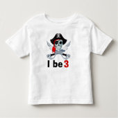 Pirate Birthday Kinder Shirts (Voorkant)