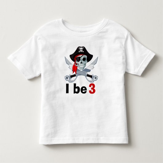 Pirate Birthday Kinder Shirts (Voorkant)