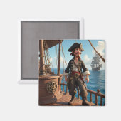 Pirate Birthday Magneet (Voorkant / Achterkant)