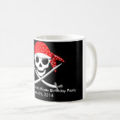 PIRATE BIRTHDAY-MOK - PERSONALIZE KOFFIEMOK (Voorkant rechts)